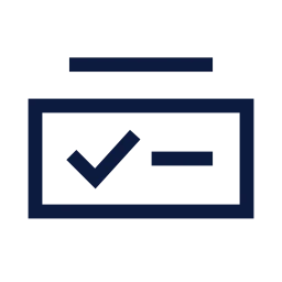 Snackbar icon, Sharp Line style