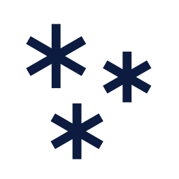 Snowfall icon, Sharp Line style