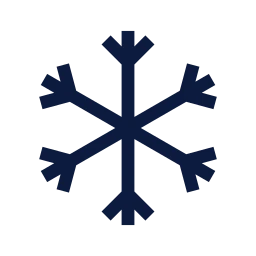 Snowflake icon, Sharp Line style