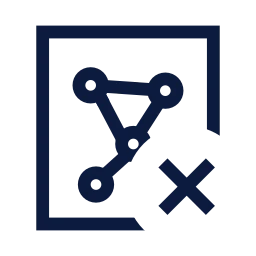 Star chart x icon, Sharp Line style