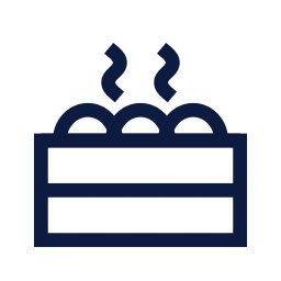 Steamer basket icon, Sharp Line style