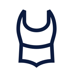 Swimsuit icon, Sharp Line style