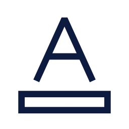 Text color icon, Sharp Line style