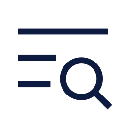Text search icon, Sharp Line style