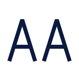 Text uppercase icon, Sharp Line style