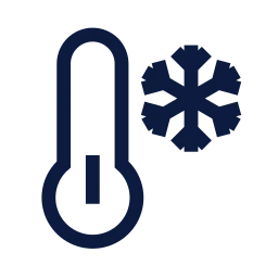Thermometer snow icon, Sharp Line style