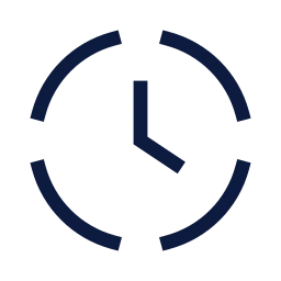 Time lapse icon, Sharp Line style