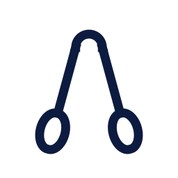 Tongs icon, Sharp Line style
