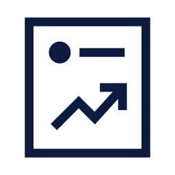Trending post icon, Sharp Line style