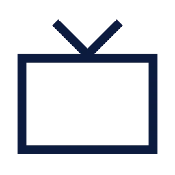Tv icon, Sharp Line style