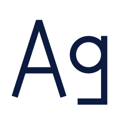 Typeface icon, Sharp Line style