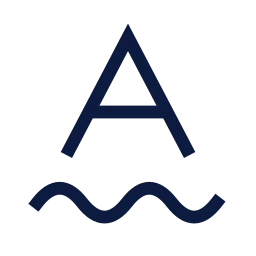 Underline wavy icon, Sharp Line style