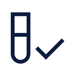 Unit test icon, Sharp Line style