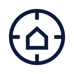 Vastu compass icon, Sharp Line style