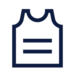 Vest armor icon, Sharp Line style