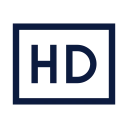 Video hd icon, Sharp Line style