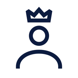 Vip member icon, Sharp Line style