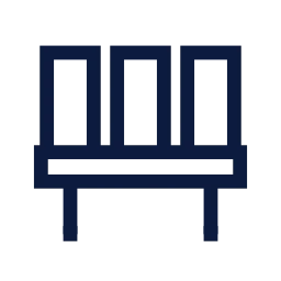 Waiting room icon, Sharp Line style