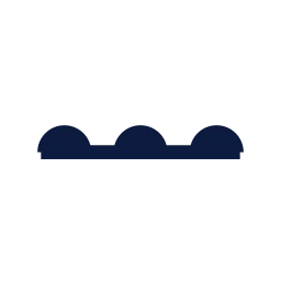 Warm front icon, Sharp Line style