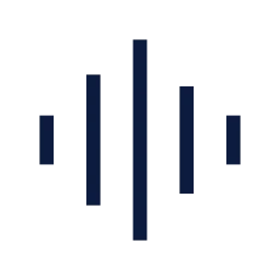 Waveform icon, Sharp Line style
