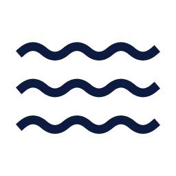 Waves icon, Sharp Line style