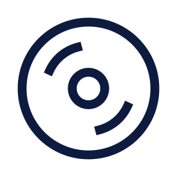 Weight plate icon, Sharp Line style