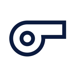 Whistle icon, Sharp Line style