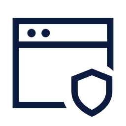 Window shield icon, Sharp Line style