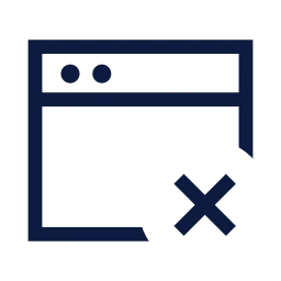 Window x icon, Sharp Line style
