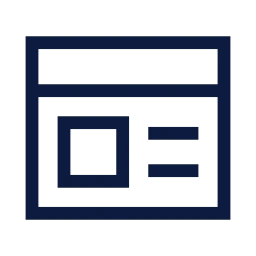 Wireframe icon, Sharp Line style