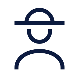 Worker icon, Sharp Line style