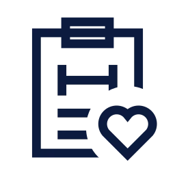Workout plan heart icon, Sharp Line style