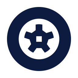 Alloy wheel icon, Sharp Solid style
