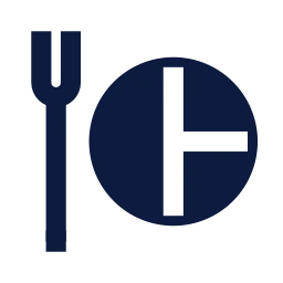 Balanced plate icon, Sharp Solid style