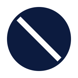Ban icon, Sharp Solid style
