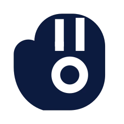 Baseball glove icon, Sharp Solid style