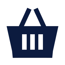 Basket icon, Sharp Solid style