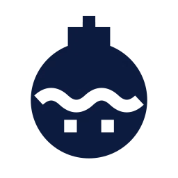 Bauble icon, Sharp Solid style