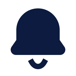 Bell icon, Sharp Solid style