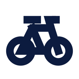 Bicycle icon, Sharp Solid style