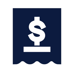 Bill icon, Sharp Solid style