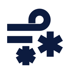 Blizzard icon, Sharp Solid style