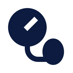 Blood pressure icon, Sharp Solid style