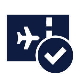 Boarding pass check icon, Sharp Solid style