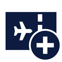 Boarding pass plus icon, Sharp Solid style