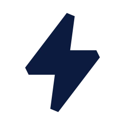 Bolt icon, Sharp Solid style