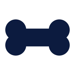 Bone icon, Sharp Solid style