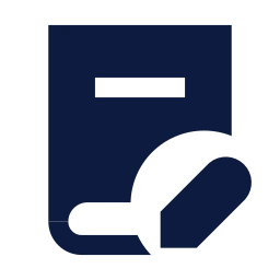 Book edit icon, Sharp Solid style