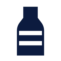 Bottle icon, Sharp Solid style