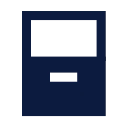 Bottom sheet icon, Sharp Solid style